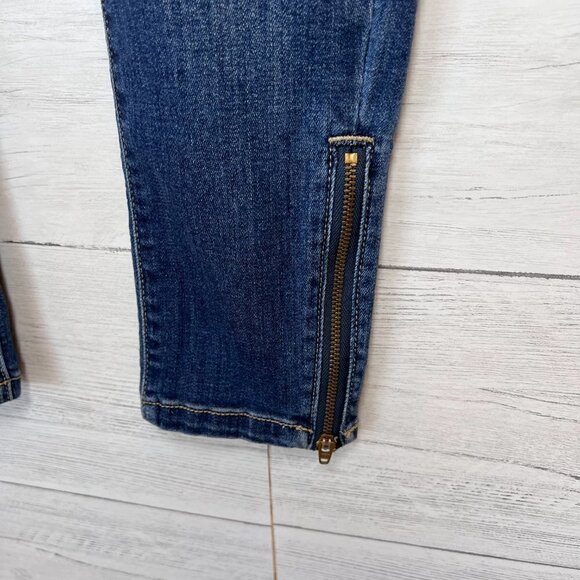 KanCan Jeans Womens SZ 26 Los Angeles Distressed Ankle Zipper Medium Wash Denim - Picture 11 of 16